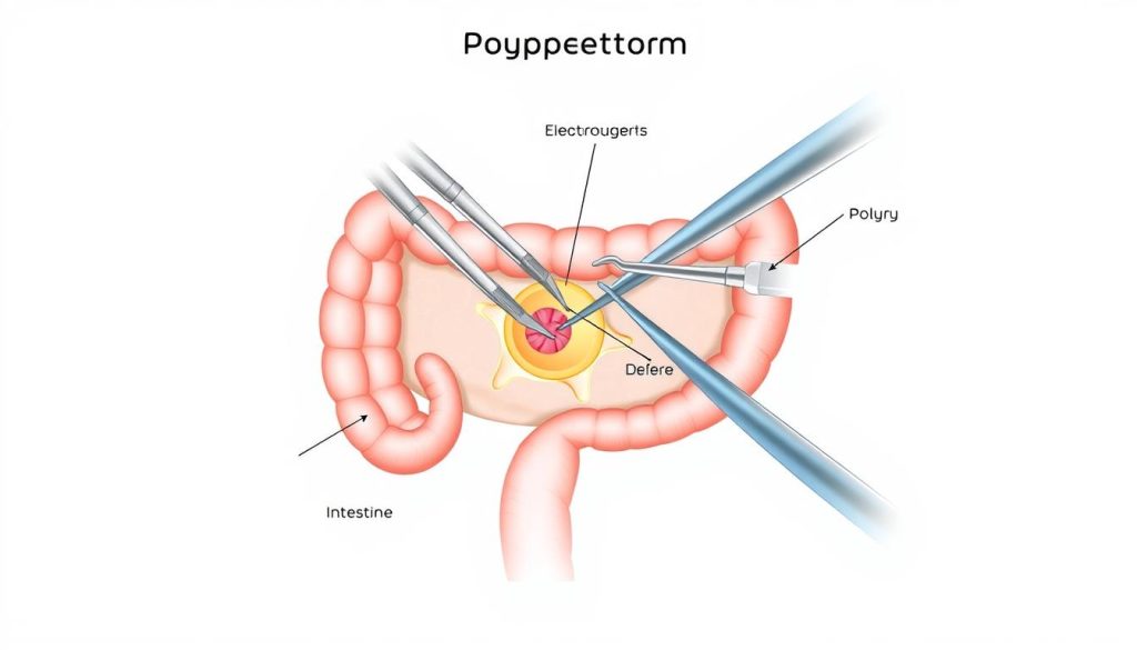 procedimento de polipectomia
